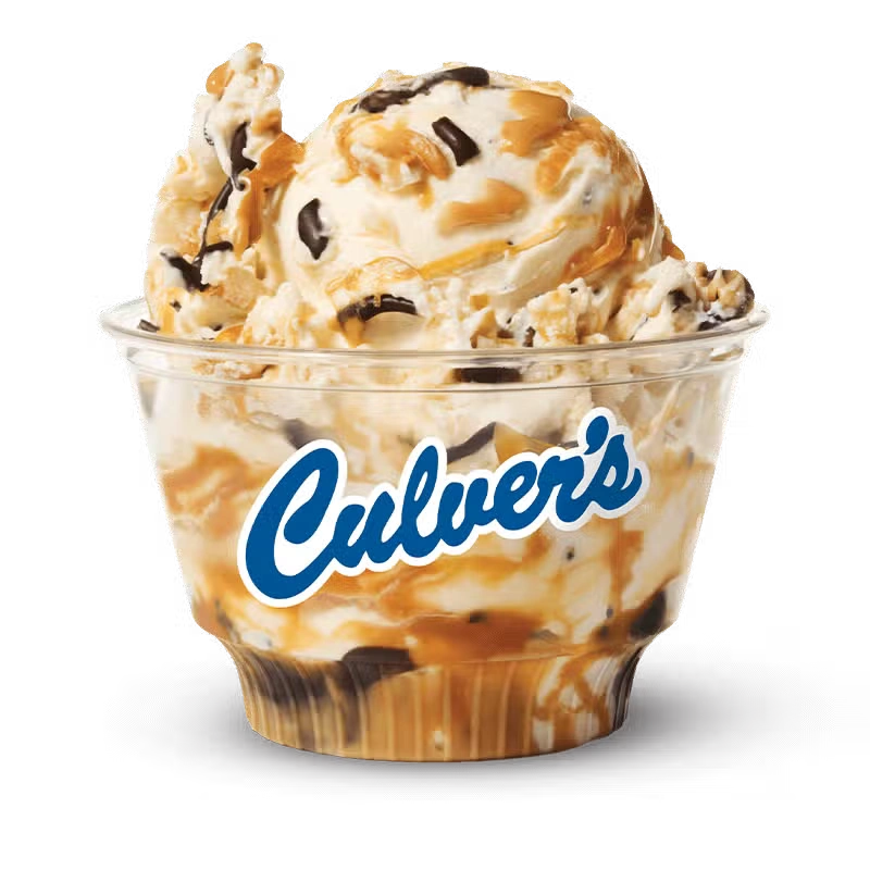Culver's Mini Caramel Peanut Butter Cup Concrete Mixer