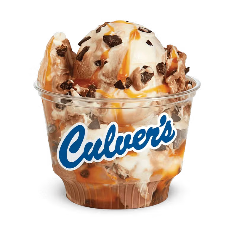 Culver's Chocolate Caramel Twist frozen custard