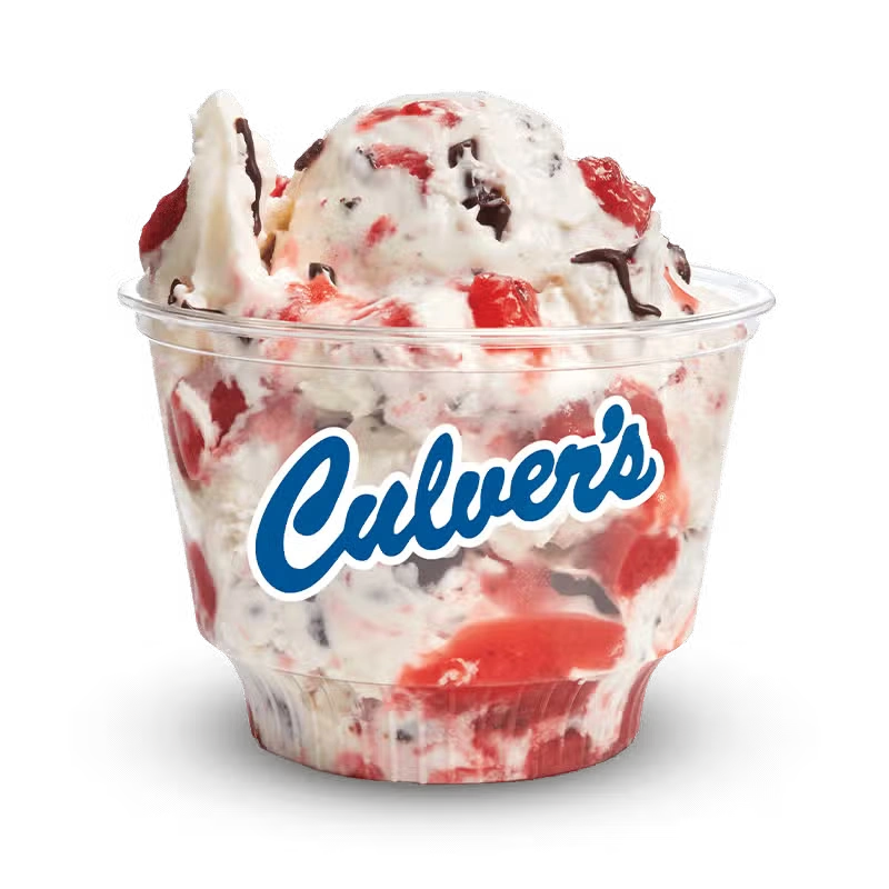 Culver's Chocolate Covered Strawberry frozen custard