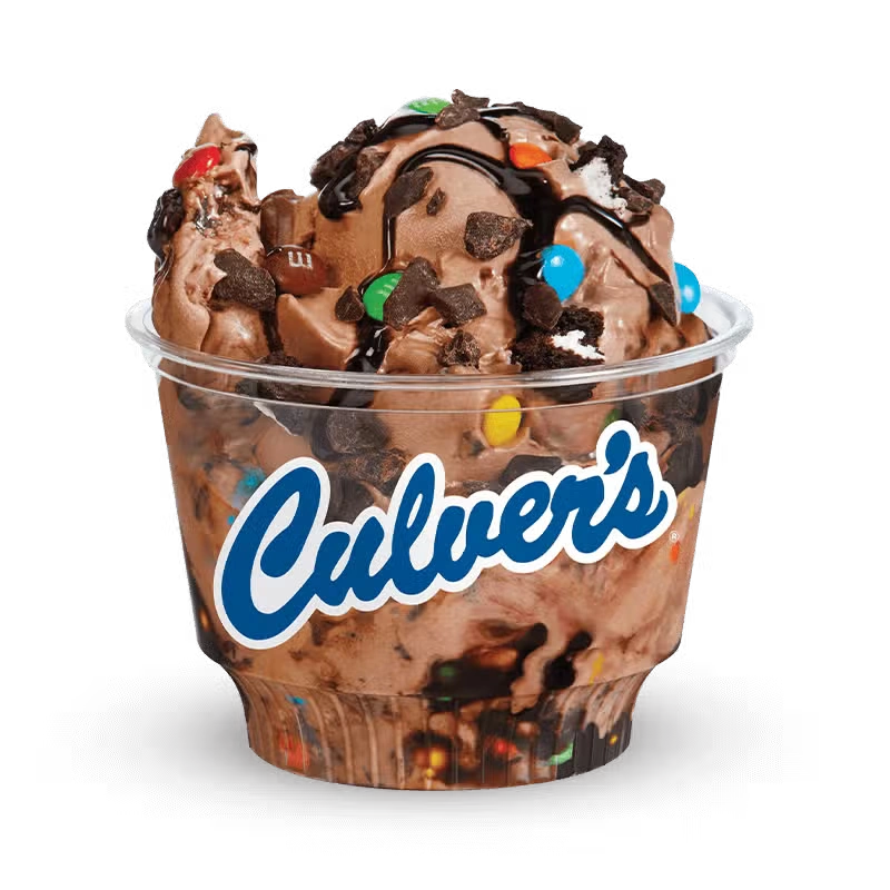 Culver's Chocolate Volcano frozen custard