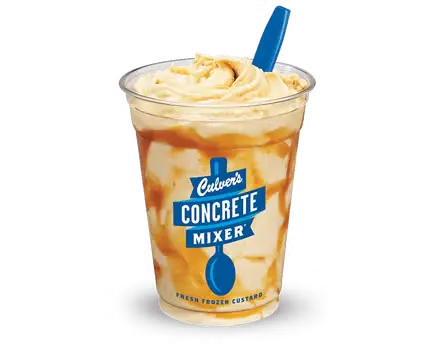 Culver's Salted Caramel Pumpkin Concrete Mixer